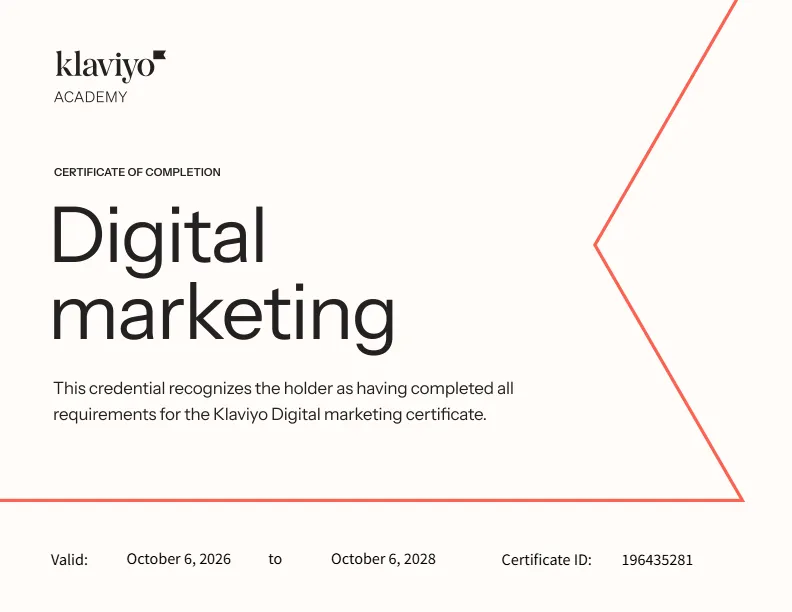 Digital Marketing Certificate - MD Mizanur Rahman